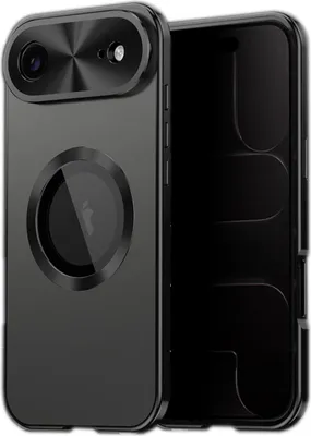 Obrázek produktu pro Pro Apple iPhone 17 Air Magnetic Full Cover MagSafe Pouzdro na mobilní telefon s kovovým rámečkem Black