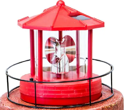 Produktbild von Kopf für Solar Leuchtturm rot und klein, Dreh- und Leuchtfunktion