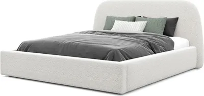 Produktbild von IDOHOME-Polsterbett Cloud Doppelbett mit Holzrahmen und Bettkasten Beige Jugendbett Einfache Montage Lattenrost Große: 180x200 cm, Farbe: Gerra 10