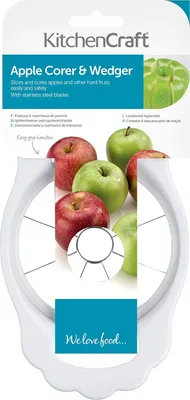 Produktbild von KitchenCraft Apfelausstecher, Edelstahl / Kunststoff, weiß, 11 cm