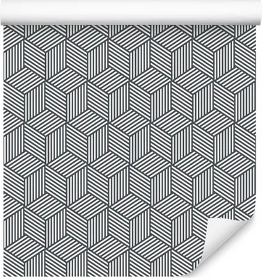 Produktbild von 10m VLIES TAPETE Rolle Geometrische FORMEN Quadrate 3D Dekor 6397