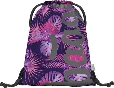 Produktbild von Baagl Turnbeutel für Mädchen - Schuhbeutel, Schule und Kindergarten Sportbeutel, Sportrucksack (Skate Violet)