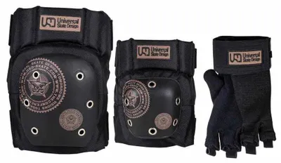 Productafbeelding van Usd Skates Core Tri-pack beschermingsset, zwart, maat M