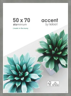 Obrázek produktu pro Hliníkový obrazový rám Accent Star 50x70 cm šedý s texturou