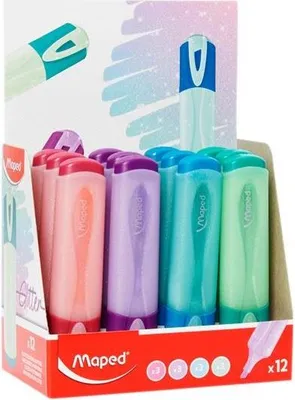 Obrázok produktu pre Maped 742030 Zvýrazňovač Maped GLITTER PASTEL, pastelová modrá