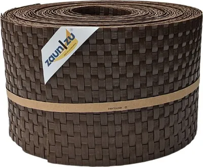 Produktbild von Sichtschutzstreifen zaun|zu RATTAN 10x Einzelstreifen 2,55m für Doppelstabzaun Braun 10x 2,55m