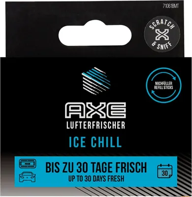 Zdjęcie produktu dla Odświeżacz powietrza AXE REFILLABLE STICKS Ice Chill (opakowanie uzupełniające 2 szt.)