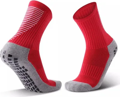 Obrázek produktu pro Jumada's – ponožky s protiskluzovou úpravou – výkonnostní – protiskluzové – fotbal – tenis – proti puchýřům – červené