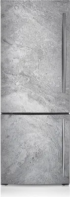 Produktbild von Kühlschrank Aufkleber Kühlschrankmagnete Dekoration Kühlschrankfolie 60x205 cm - Graues Betonthema