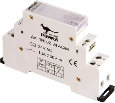 Produktbild von PERRY Stromstoss-Schalter 1RI0224AC/M, 24 V, 2 Kontakte