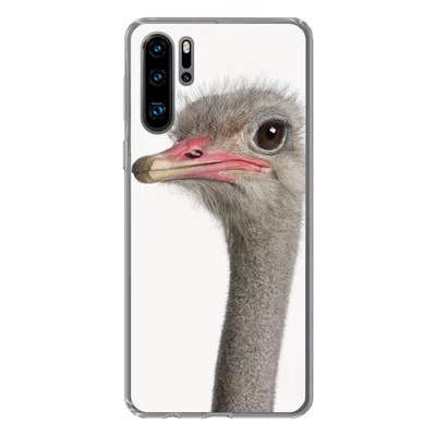 Produktbild von MuchoWow® Handyhülle Schutzhülle Hülle für Huawei P30 Pro Strauß - Tiere - Kinder - Jungen - Mädchen - Vogel Silikon Softcase Handy Hülle - Schutzdeckel