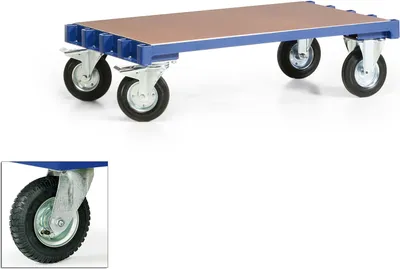 Produktbild von Bako Logistiksysteme Plattenwagen R600 Basisausführung ohne Bügel 1200x800mm Luftreifen