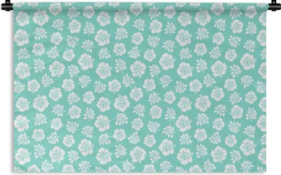 Produktbild von MuchoWow® Wandteppich Wandbehang Hawaii - Hibiskus - Blume - Muster 120x80 cm Tapisserie Dekoration Wandtuch - Wanddekorationen - Wandtücher