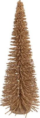 Zdjęcie produktu dla Clayre & Eef Dekoracja świąteczna figurka choinka Ø 20x50 cm Beżowe drewno