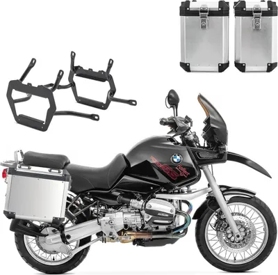 Produktbild von Set Alukoffer + Kofferträger passend für BMW R 1100 GS / R 1150 GS / A
