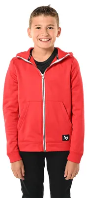 Produktbild von BAUER FLEECE ZIP HOODIE TEAM - YTH. 23, Größe:L, Farbe:rot