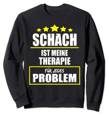 Produktbild von Schach Ist Meine Therapie Denksport Taktik Chess Geschenk Sweatshirt