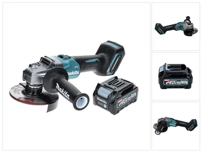 Image de Makita GA 005 GD1 Meuleuse d'angle sans fil 40 V max. 125 mm Brushless XGT + 1x batterie 2,5 Ah - sans chargeur