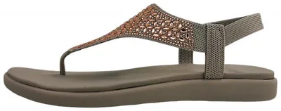 Produktbild von Skechers Meditation Luxe Zehensteg Beige in Gr. 39