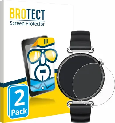 Produktbild von 2x Für Huawei Watch GT 6 (41 mm) Schutzfolie BROTECT Displayschutz Display Schutz Folie Klar Transparent