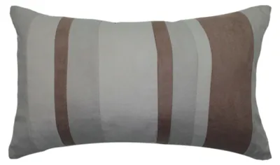 Produktbild von Wurfkissen 30x50 cm Kissen in natur sand gestreift Dekokissen mit Füllung