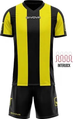 Produktbild von Sport-Set Givova Catalano Gelb-Schwarz Schwarz