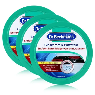 Produktbild von 3x Dr. Beckmann Glaskeramik Putzstein 250g - Hemmt Neubefall