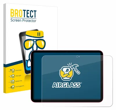 Produktbild von BROTECT Schutzglas für Apple iPad 10.9" 2022 (10. Gen.) Schutzfolie Panzer Folie Glas Display Schutz klar