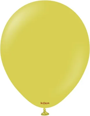 Obrázok produktu pre Retro latexové balóniky olivové, zelené 13 cm, 100 kusov.