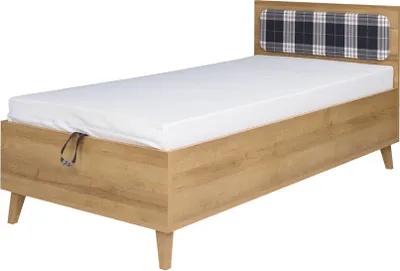 Produktbild von Bett 90cm mit Bettkasten MARIBOR-132 in Eiche
