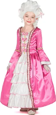 Produktbild von Marie Antoinette-Mädchenkostüm Barock-Verkleidung pink-weiss M 7-9 Jahre (120-130 cm)