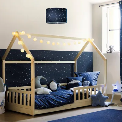 Image de Lit bébé Bosco – Marron – pour matelas 90 x 200 cm