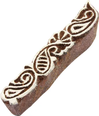 Produktbild von Stempel aus Holz - Bordüre - Muster 03 - 8 cm - Holzstempel