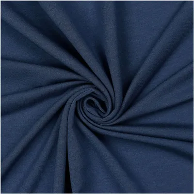 Modalstoff Modal Sweat Sweatstoff Oeko-Tex 0,5m Stoff elastisch Sweatstoff jeansblau