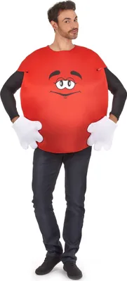 Produktbild von Rotes Bonbon Uni Kostüm rot-weiss