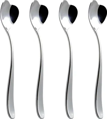 Zdjęcie produktu dla Alessi AMMI01CUS4 Zestaw łyżek do lodów Big Love AMMI01CUS4 Design, stal nierdzewna, 4 części (AMMI01CUS4)