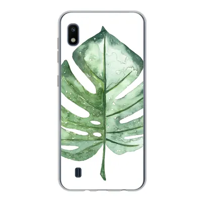 Produktbild von MuchoWow® Handyhülle Schutzhülle Hülle für Samsung Galaxy A10 Aquarell - Monstera - Blatt Silikon Softcase Handy Hülle - Schutzhülle