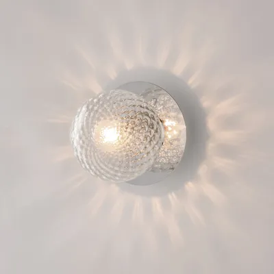 Produktbild von Zeitgenössische Wandleuchte Armonia Chrom 1 Leuchte E14