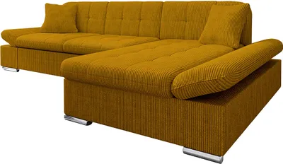 Produktbild von MIRJAN24 Ecksofa Malwi Cord mit Bettkasten und Schlaffunktion, Elegante Couch, Polsterecke (Farbe: Poso 1, Seite: Rechts)