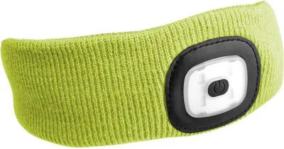 Obrázek produktu pro SIXTOL čelenka s čelovkou LED 180lm, nabíjecí USB, žlutá fluorescentní