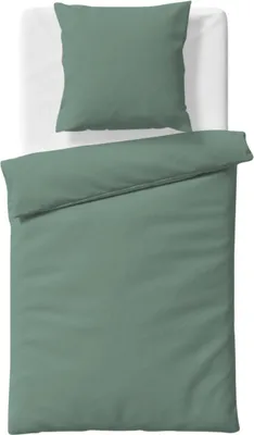 Produktbild von Fleuresse Bettwäsche salbei 1x 135x200 cm + 1x 80x80 cm