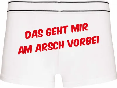 Produktbild von Boxershorts - Mann - Boxer-0014-man-white-h-L - weiß - L - hinten - Das geht mir am Arsch vorbei - lustiges Motiv - Spruch - Unterwäsche - Unterhose - Freizeit - lustig