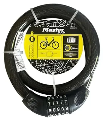 Produktbild von MasterLock Fahrrad-Kabelschloss mit Kombinationsschloss