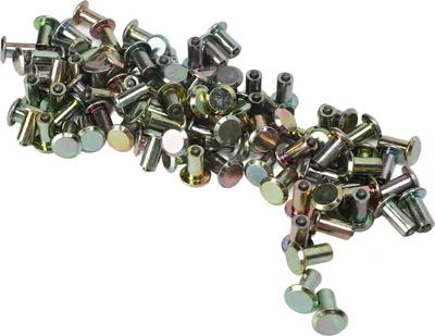 Produktbild von 100 Stück Reifenspikes, rutschfest, universell, verzinkte Oberfläche, Radreifen für SUV-Gabelstapler