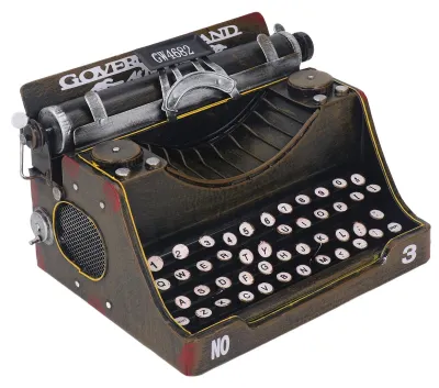 Produktbild von Handgemachte Vintage Typemachine - Retro Dekoration - Eisenmodell - Wohnzimmer