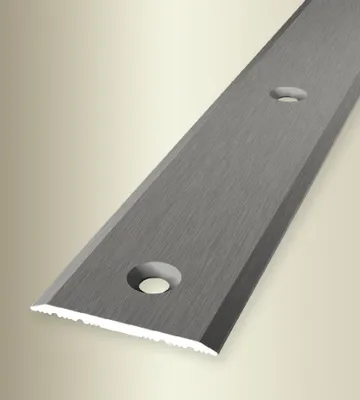 Produktbild von PROVISTON | Übergangsprofil | Breite: 32 mm | Höhe: 0 - 99 mm | Länge: 1000 mm | Aluminium eloxiert | Glatt | Edelstahl Fein Geschliffen | Mittig Versenkt Gebohrt