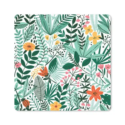 Produktbild von MuchoWow® Mauspad Mousepad Sommer - Flora - Muster 30x30 cm - Mousepads - Maus Mat - Pad - Mausunterlage - Gaming