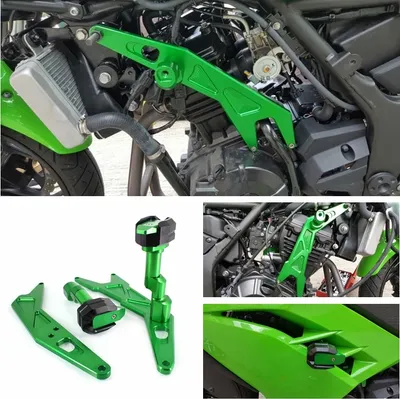 Image de Frame Sliders Crash Protector pour 13-17 KAWASAKI NINJA250/300 Z250 Z300 vert