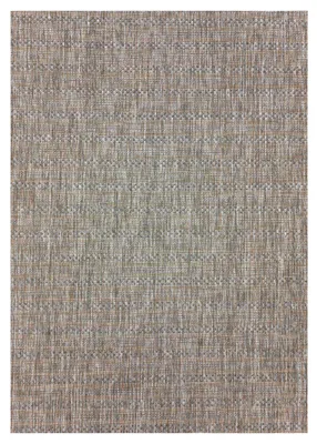 Productafbeelding van Buitentapijt, weerbestendig, 120x170 cm, rechthoekig, beige, geschikt voor camping, tuin of binnen, vintage design