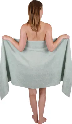 Produktbild von Betz XXL Saunatuch 70 x 200 cm BERLIN  Badetuch 100% Baumwolle Farbe – jade